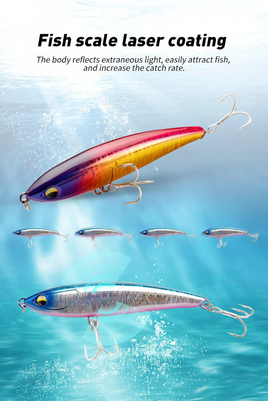 Cheery New 105mm 28 4g Long ABS Pencil Lure - view 9