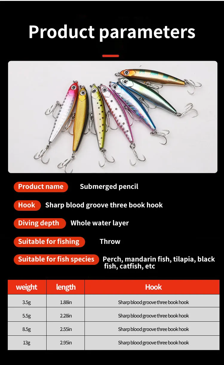 New 3 5g 5 5g 8 ABS Multi-Species Lure - view 10