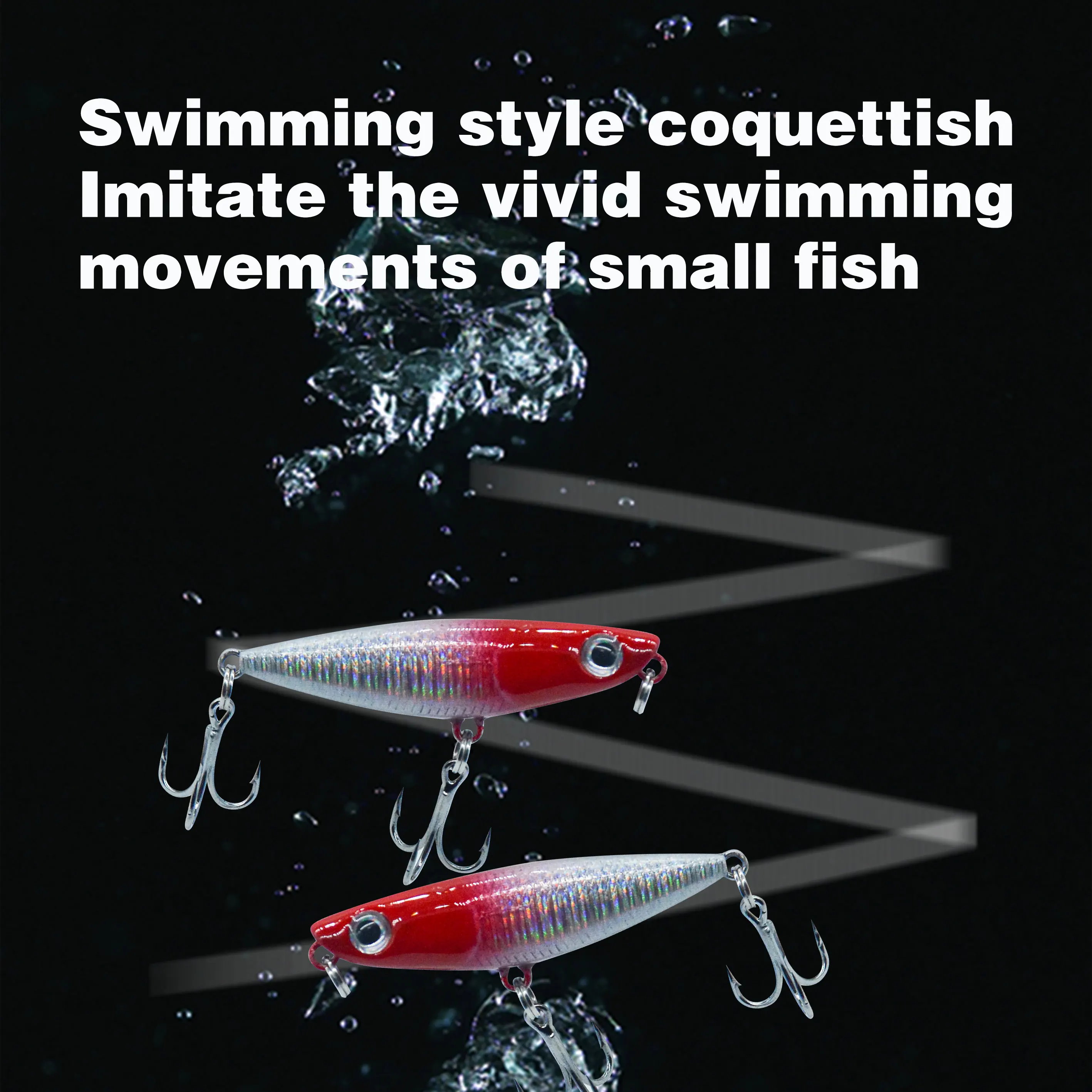 Wholesale 43mm 1 8g Top Water ABS Pencil Lure - view 4
