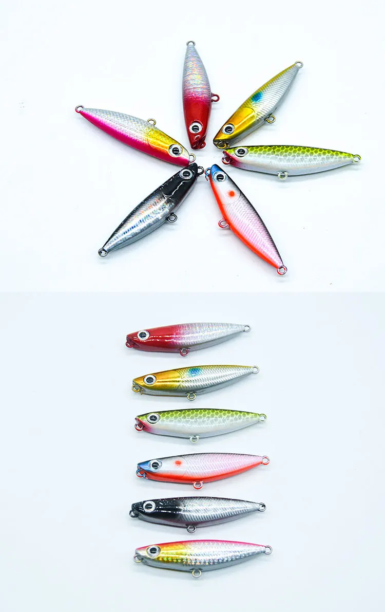 Wholesale 43mm 1 8g Top Water ABS Pencil Lure - view 13
