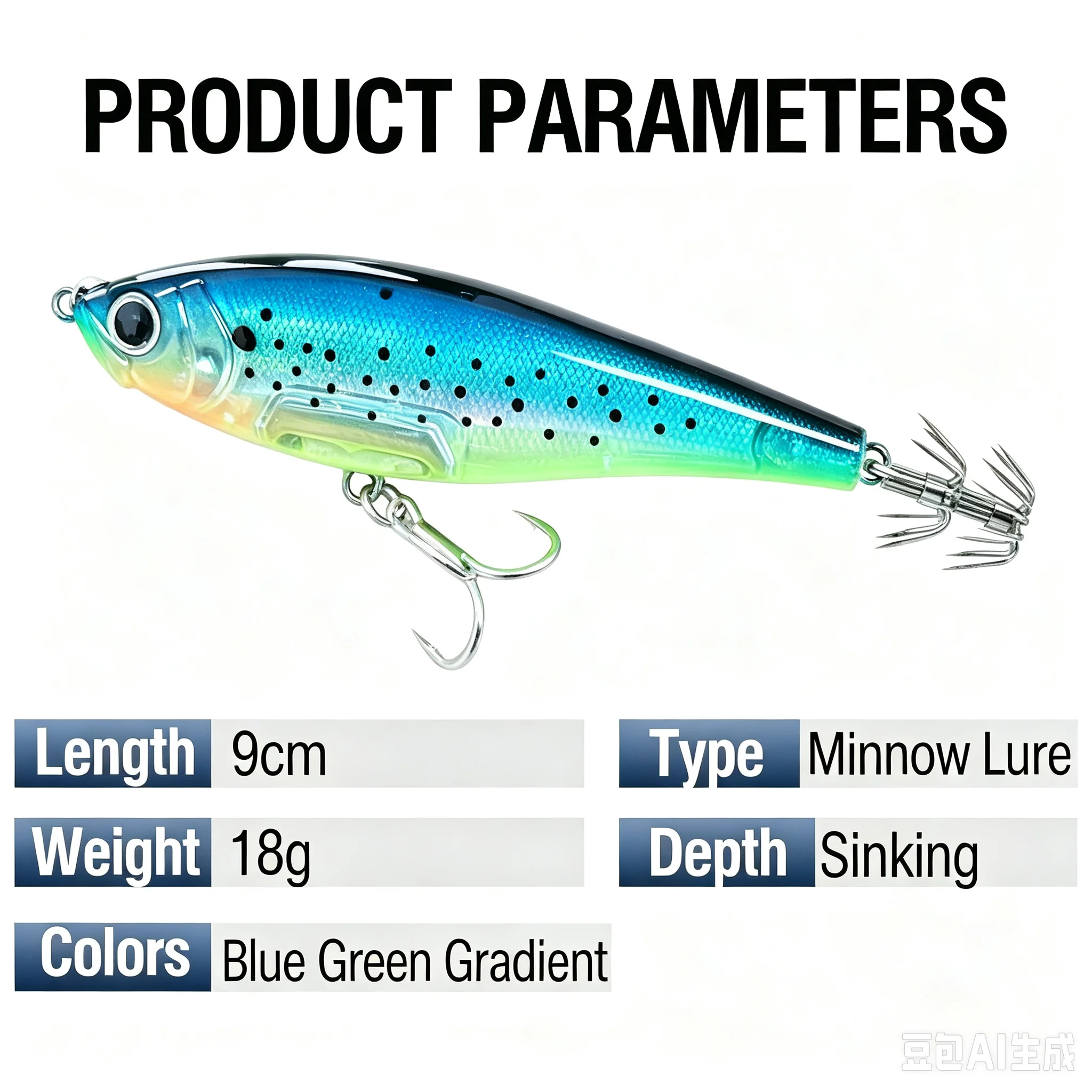 Cheery 90mm 18g Floating Pencil Hard ABS Pencil Lure - view 8