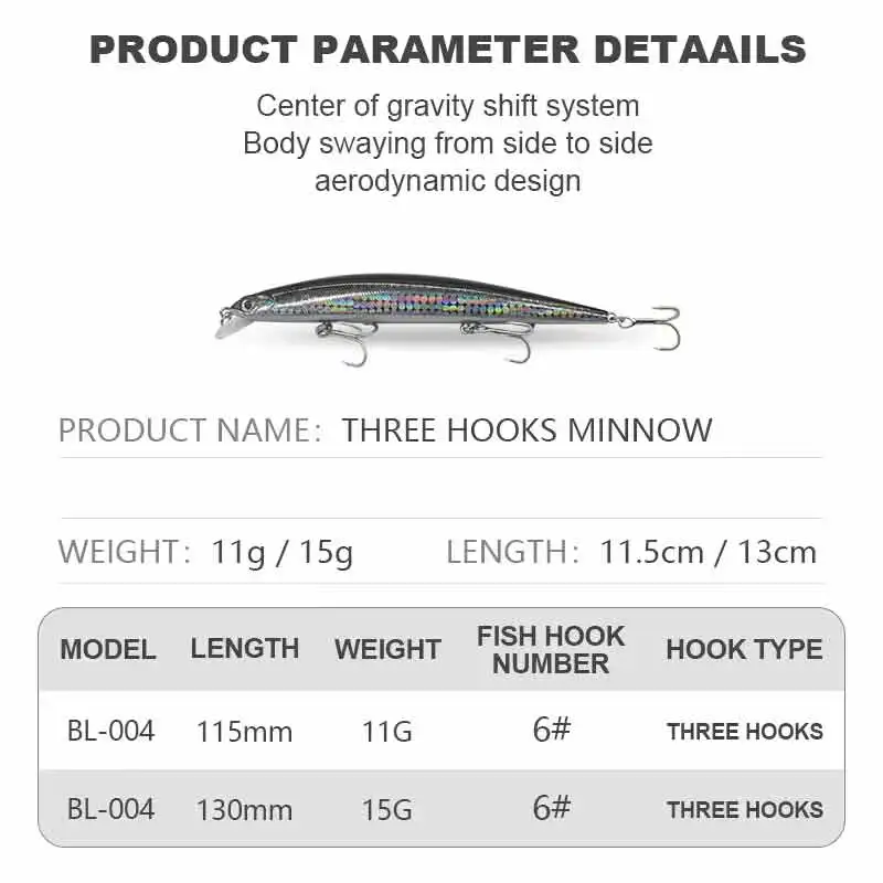 Lures Fishing Wholesale 11g 15g Floating Plastic, ABS Minnow Lure - view 2