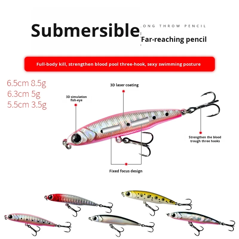 Cheery Long Casting Full Swim Layer Plastic Lure Accessories - view 3