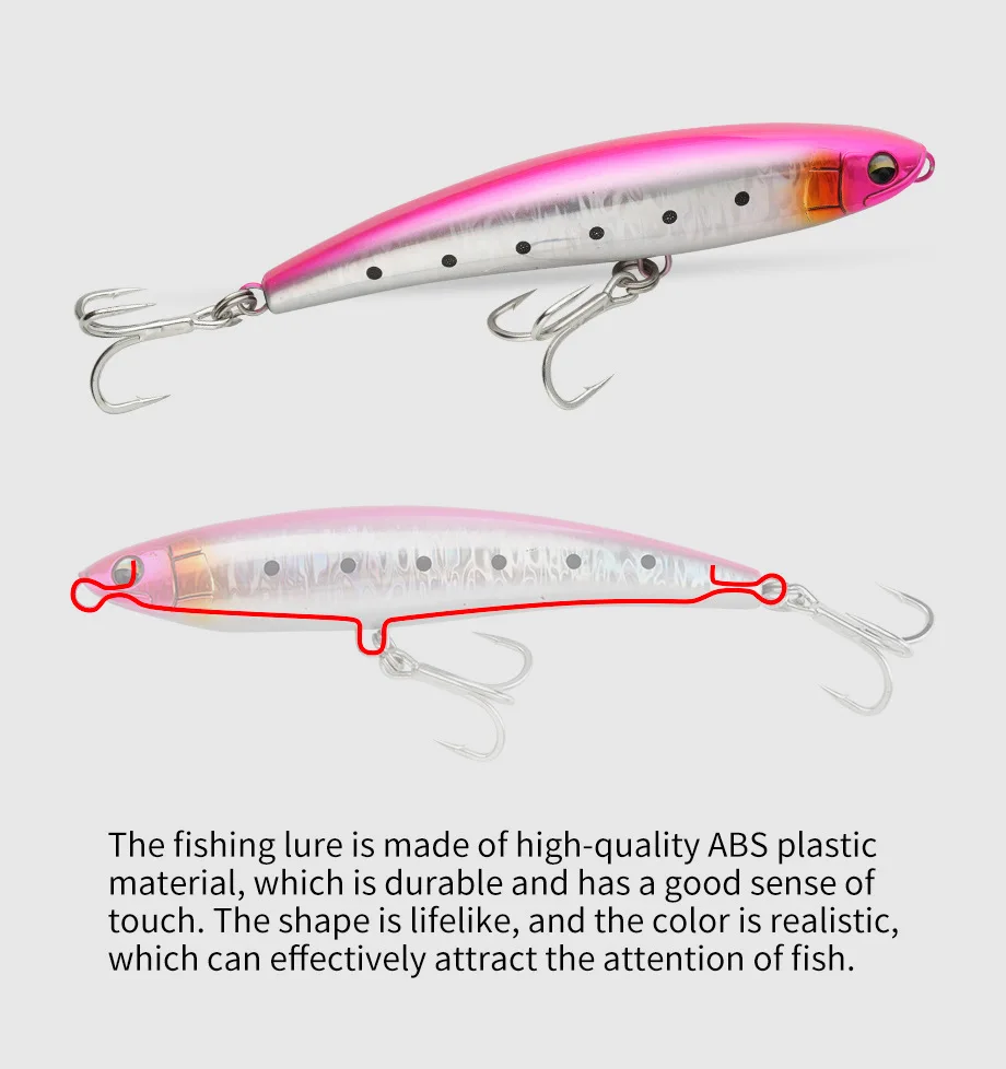 Cheery Stickbait Fishing Lure 160mm 66g Plastic Pencil Lure - view 7