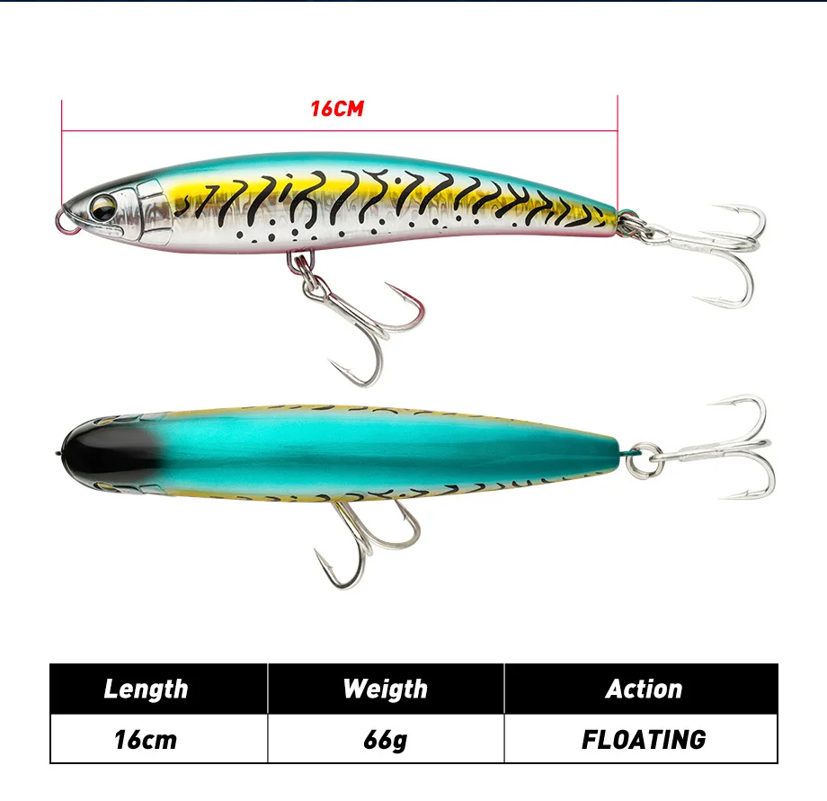 Cheery Stickbait Fishing Lure 160mm 66g Plastic Pencil Lure - view 8