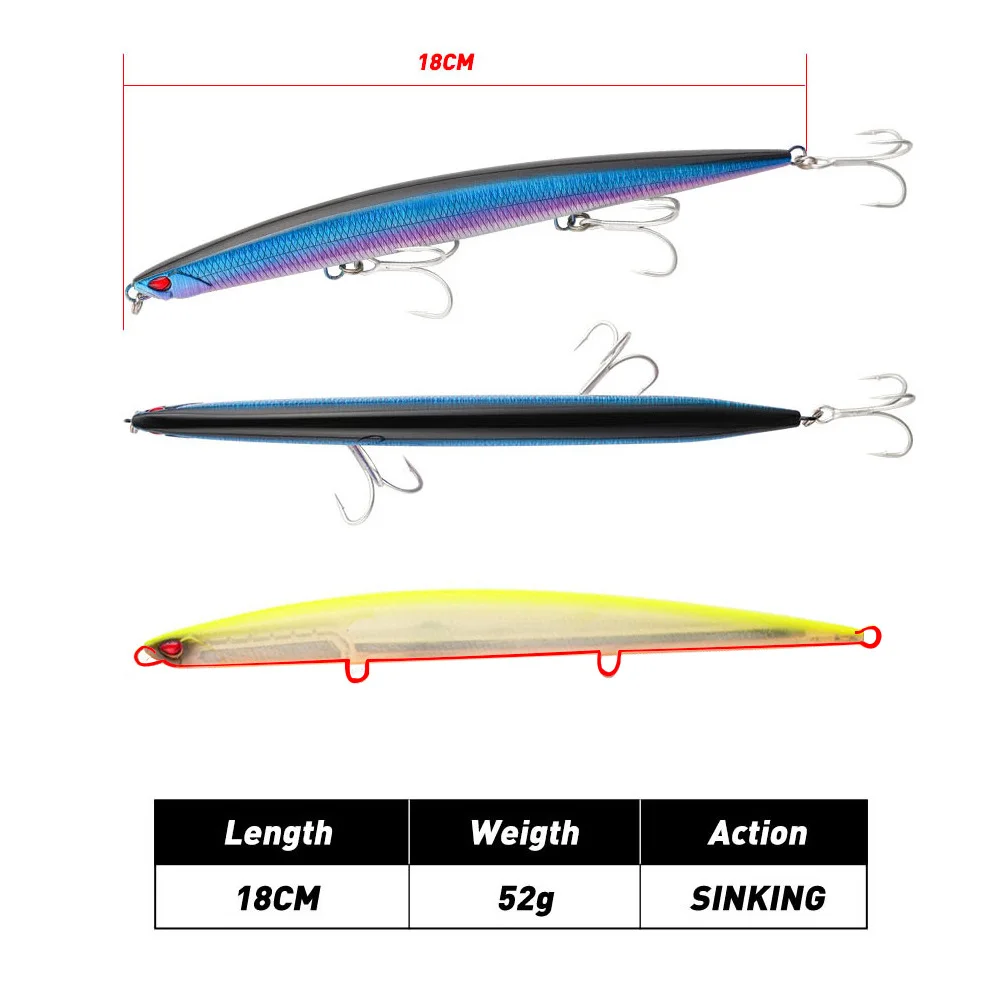 Cheery New 180mm 52g Tuna Hard ABS Pencil Lure - view 4