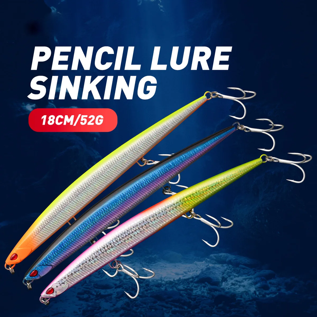 Cheery New 180mm 52g Tuna Hard ABS Pencil Lure - view 7