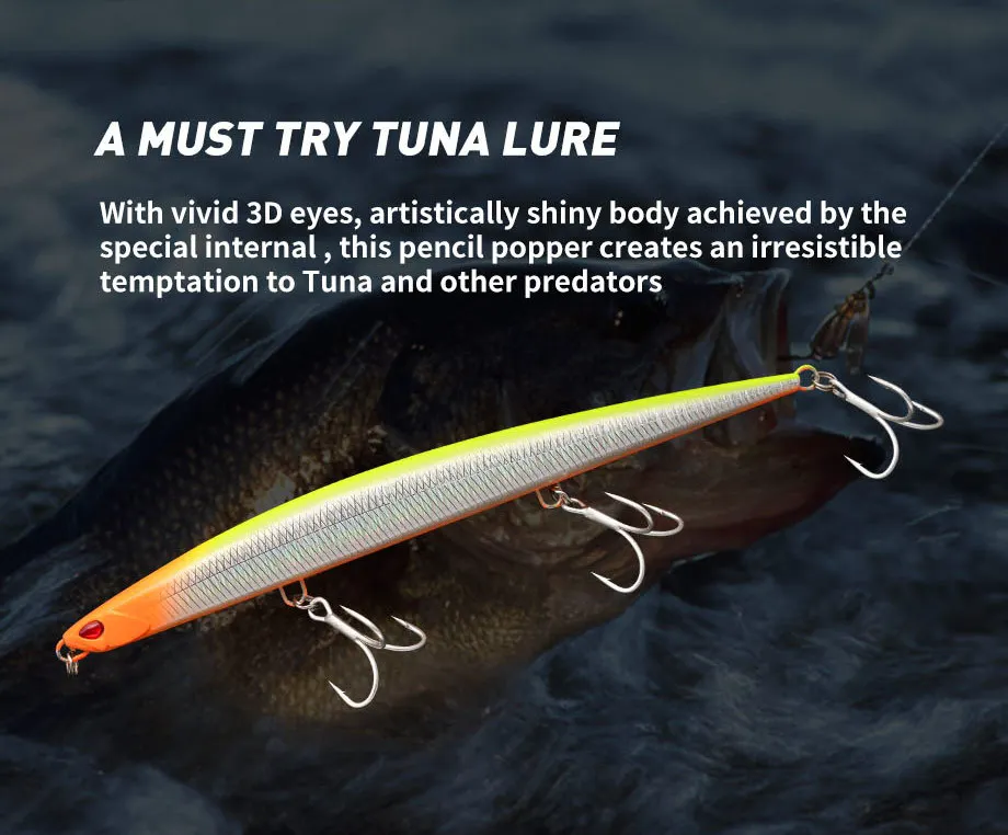 Cheery New 180mm 52g Tuna Hard ABS Pencil Lure - view 9