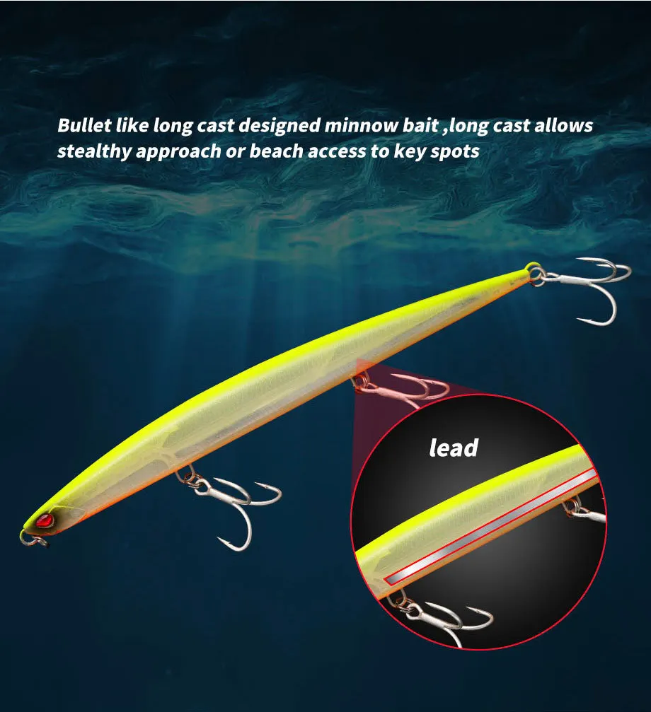 Cheery New 180mm 52g Tuna Hard ABS Pencil Lure - view 12