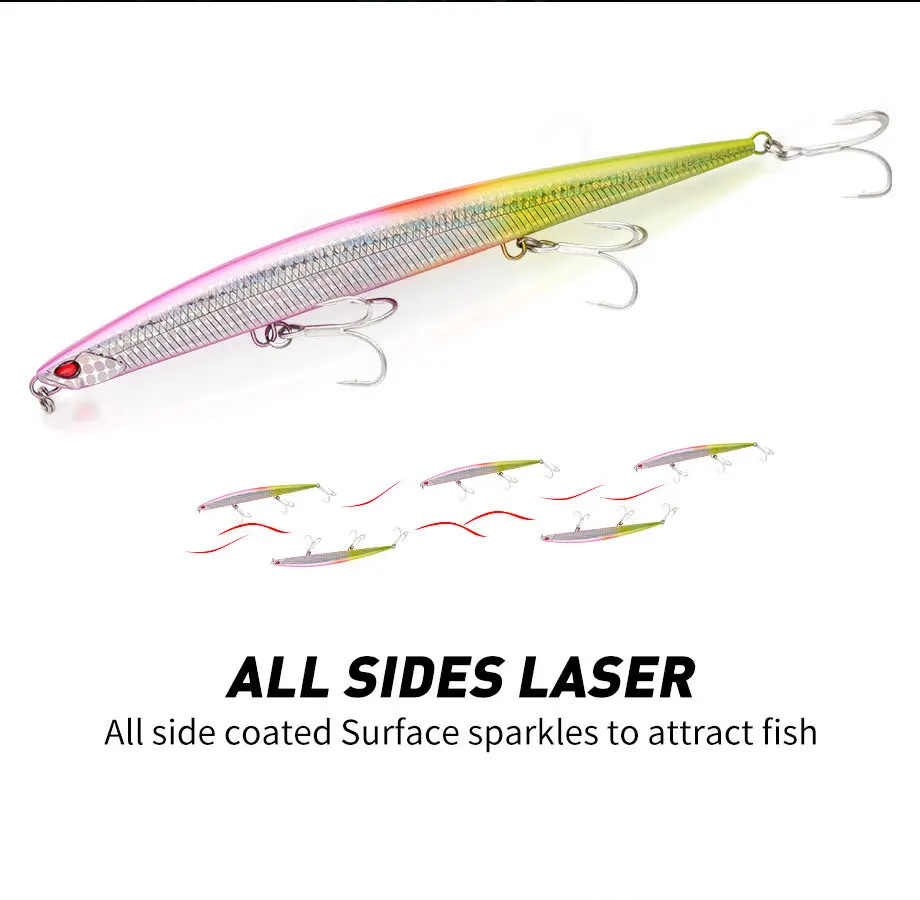 Cheery New 180mm 52g Tuna Hard ABS Pencil Lure - view 15