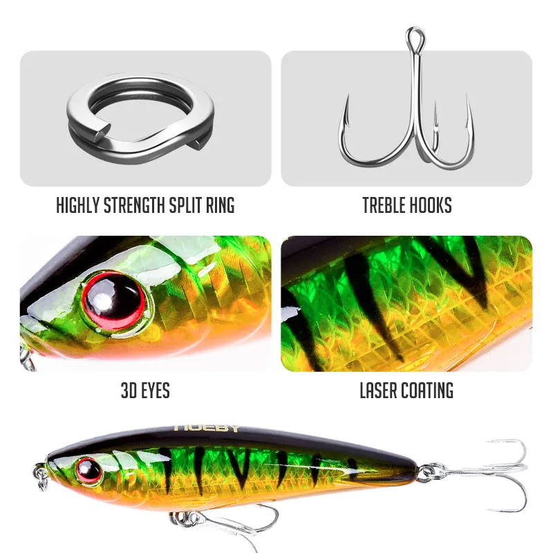Hard Fishing Lures Stick Bait Long ABS Pencil Lure - view 4