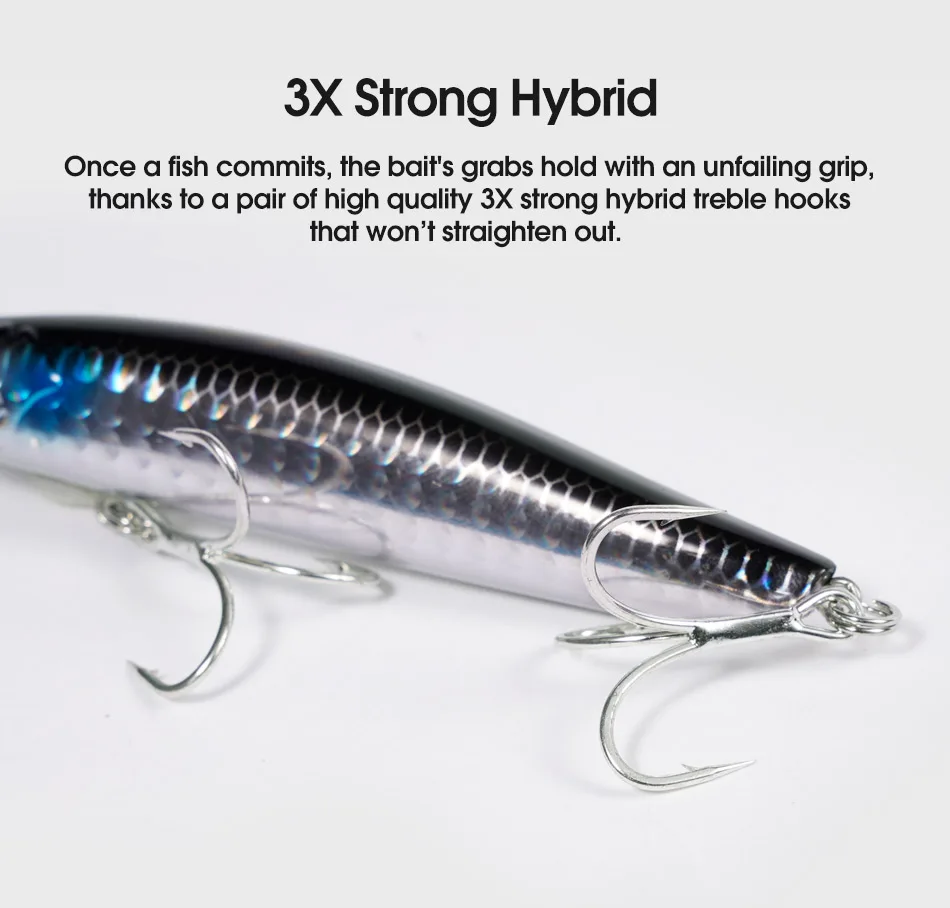 CHEERY Sinking Water Fishing Lures Treble Stainless Steel, ABS, Various, Various Multi-Species Lure - view 11