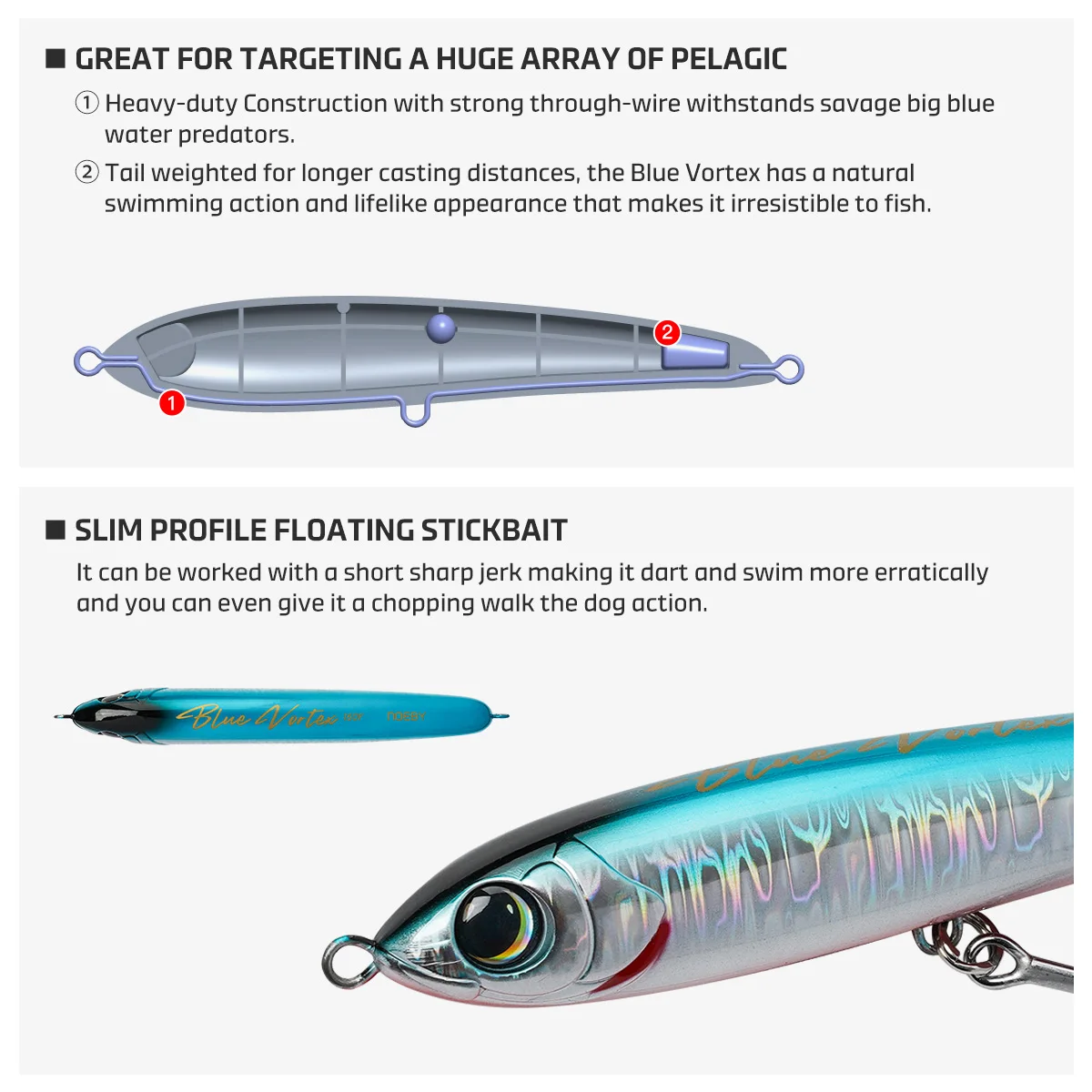 CHEERY Top Water Gt Popper Casting ABS Pencil Lure - view 6