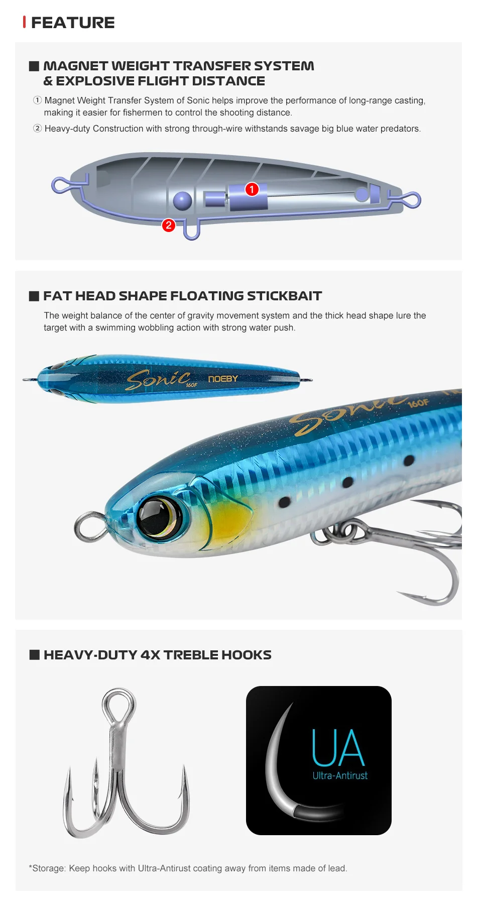 CHEERY Bonito Kingfish Mackerel Tuna Fat ABS Hard Lure - view 10