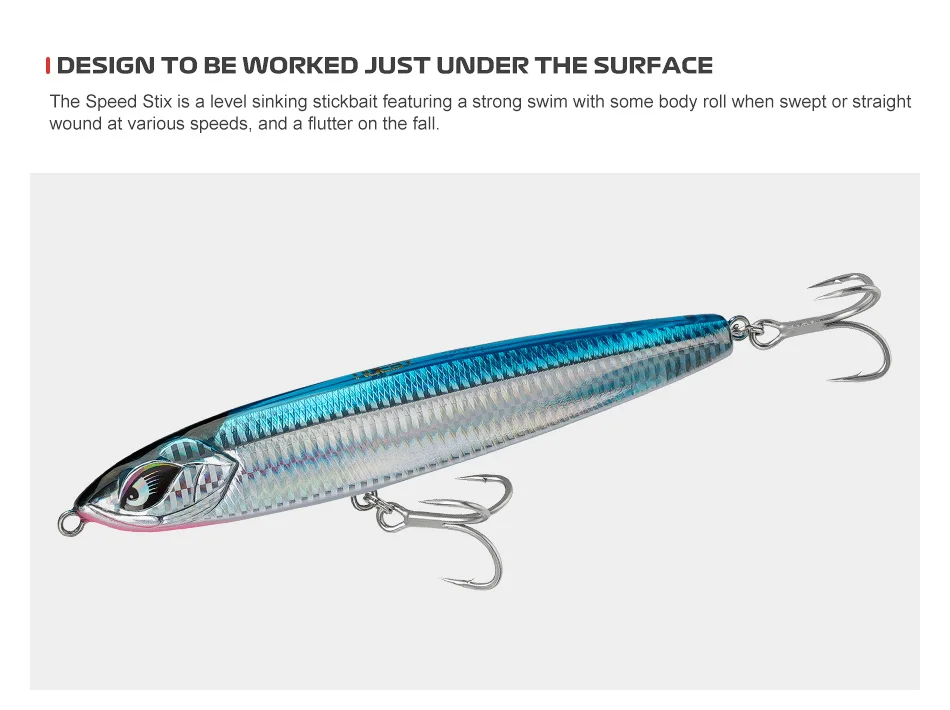 CHEERY Level Sinking Stickbait 160s 185s ABS Minnow Lure - view 18