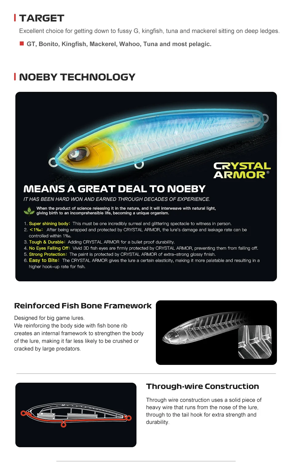 CHEERY 160mm ABS Minnow Stickbait Topwater ABS Minnow Lure - view 8
