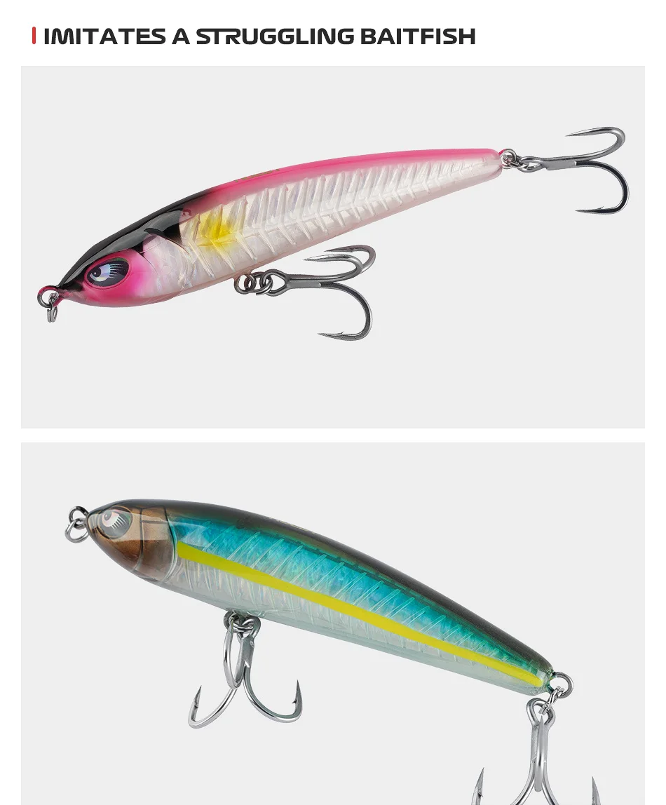 CHEERY 160mm ABS Minnow Stickbait Topwater ABS Minnow Lure - view 14