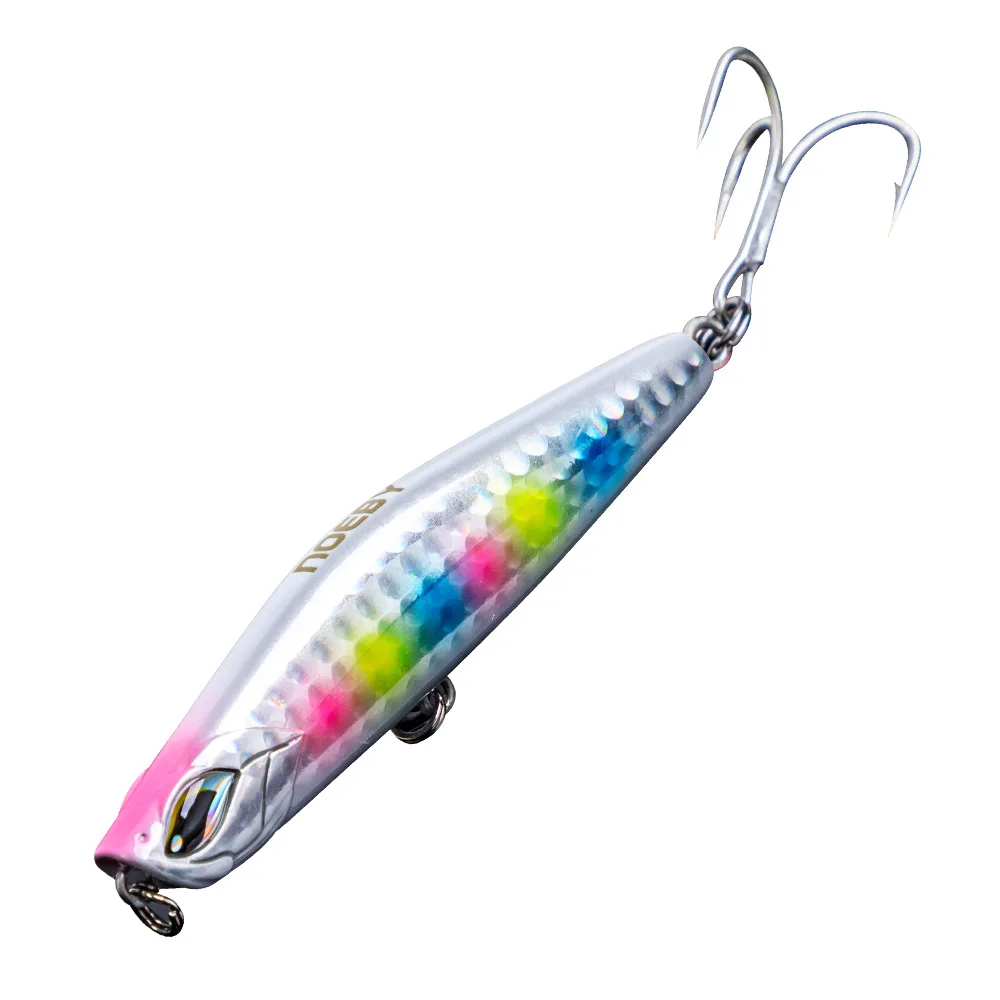 Sinking Pencil Lure 99mm Luminous Fishing Silicone Lure, Slice, Powdery, Lure Accessories, Integrated Bait, Floating Bait - view 10