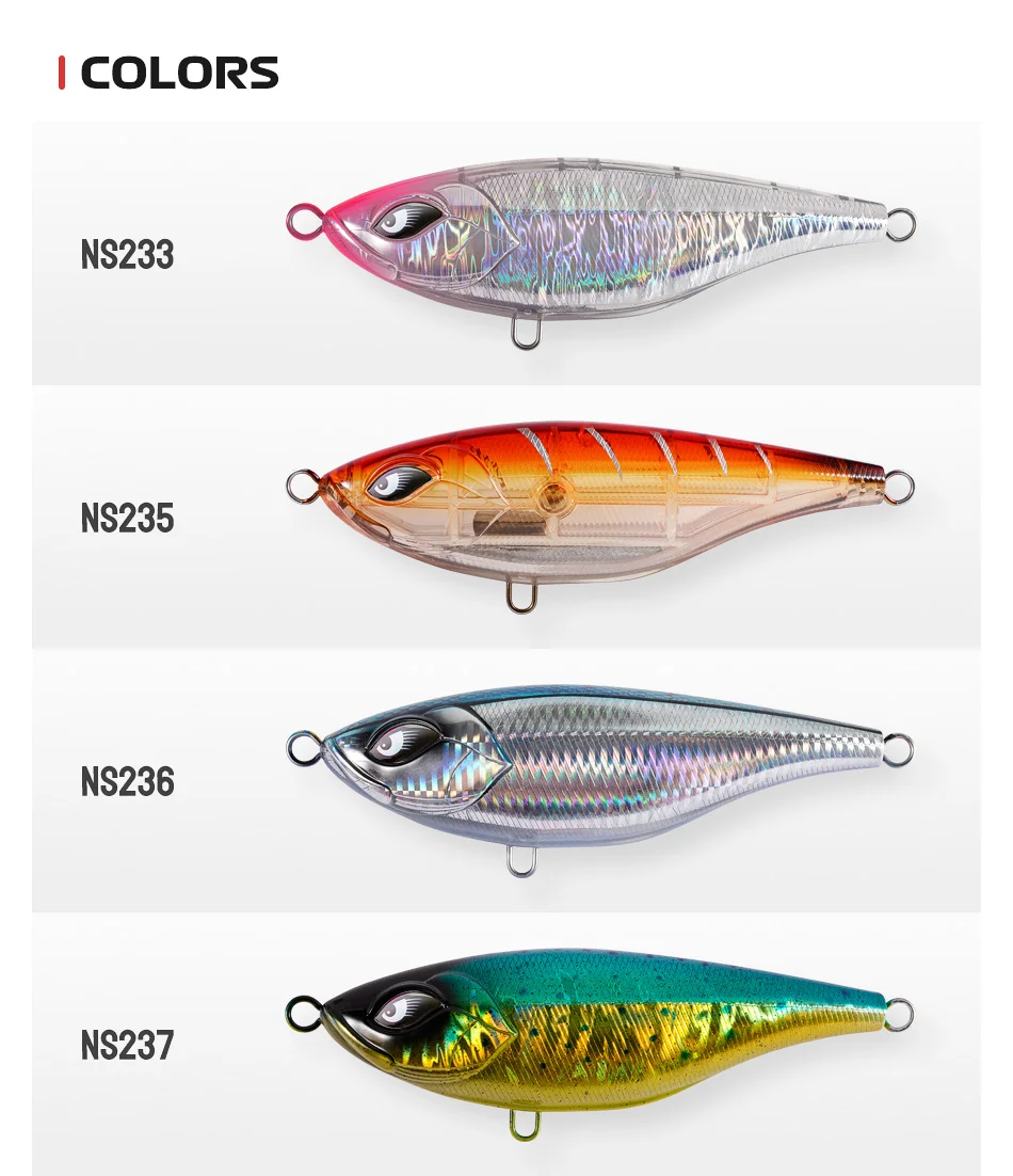 CHEERY Japan Treble Hooks Sinking Diving Stainless Steel, ABS Pencil Lure - view 13