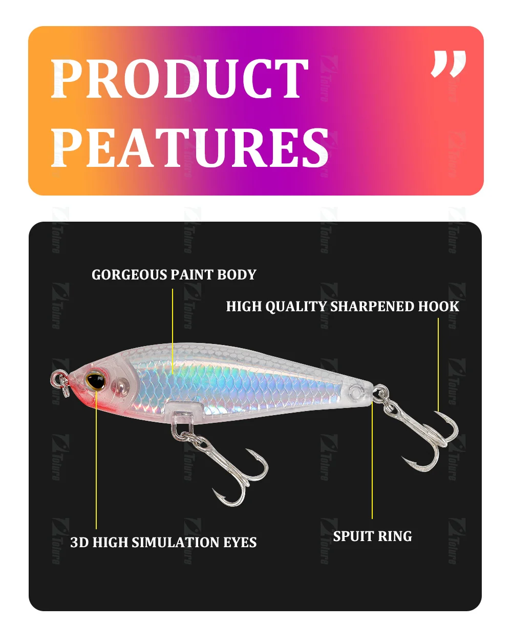 Minnow 70mm 7 8g Pencil Fishing Plastic Pencil Lure - view 9