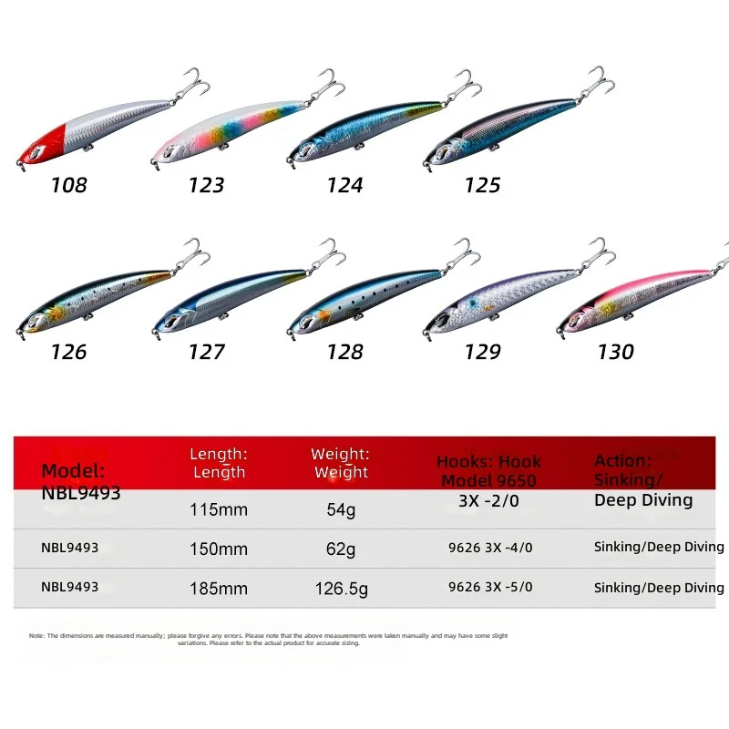 CHEERY Sinking Pencil Fishing Lure 115mm ABS Pencil Lure - view 5