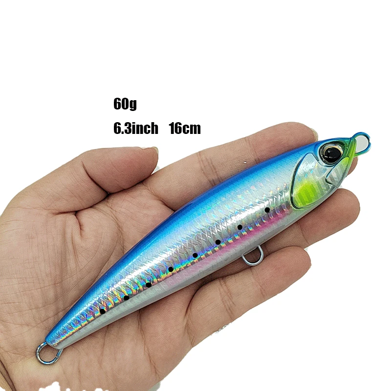 Crankbait Musky Sublimation Popper Topwater Body ABS Pencil Lure - view 3