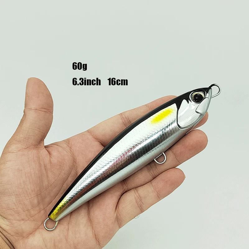 Crankbait Musky Sublimation Popper Topwater Body ABS Pencil Lure - view 4