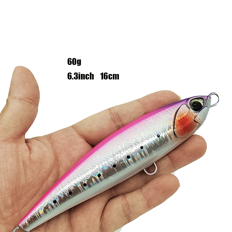 Crankbait Musky Sublimation Popper Topwater Body ABS Pencil Lure - view 8