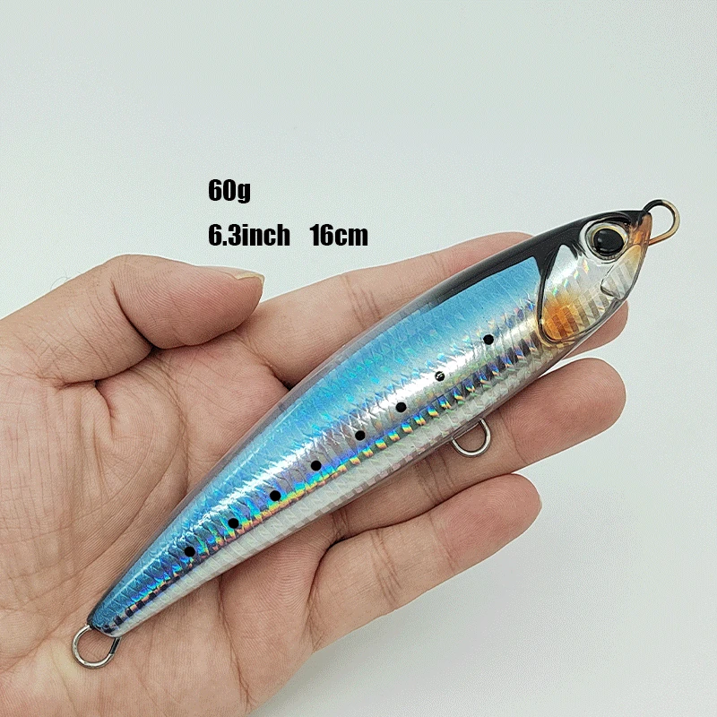 Crankbait Musky Sublimation Popper Topwater Body ABS Pencil Lure - view 10