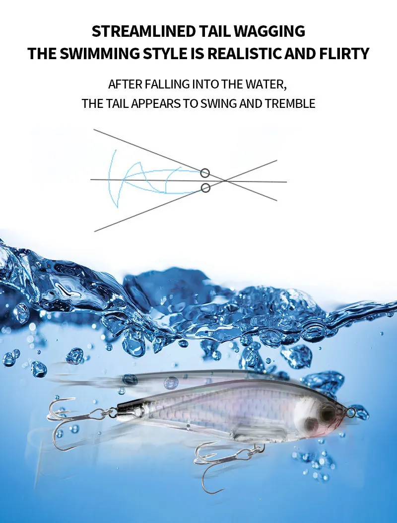 Cheery New 70mm 8 2g Slowly ABS Pencil Lure - view 13