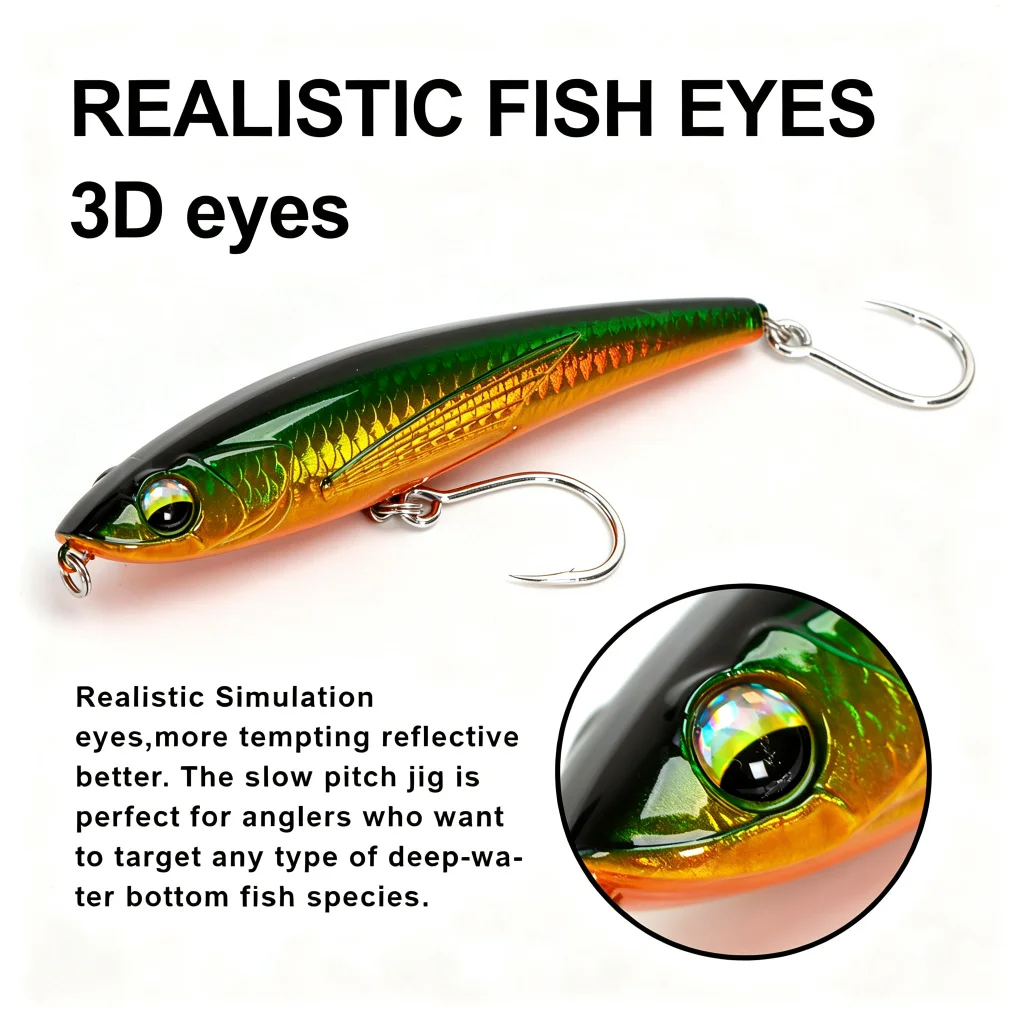 Cheery New Artificial Bait 50g 120mm ABS Pencil Lure - view 4