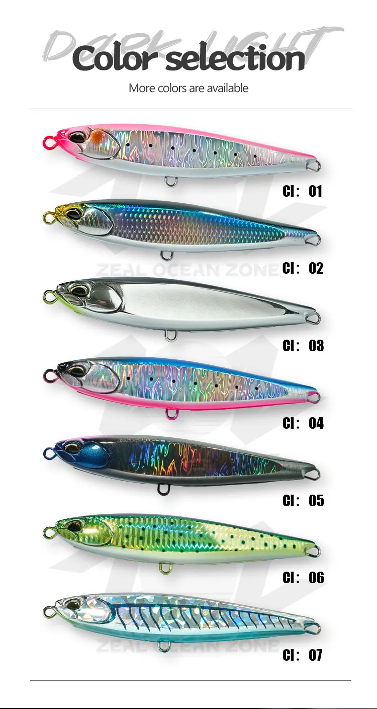 ZOZ 190mm 77g Floating Artificial Hard ABS Pencil Lure - view 11