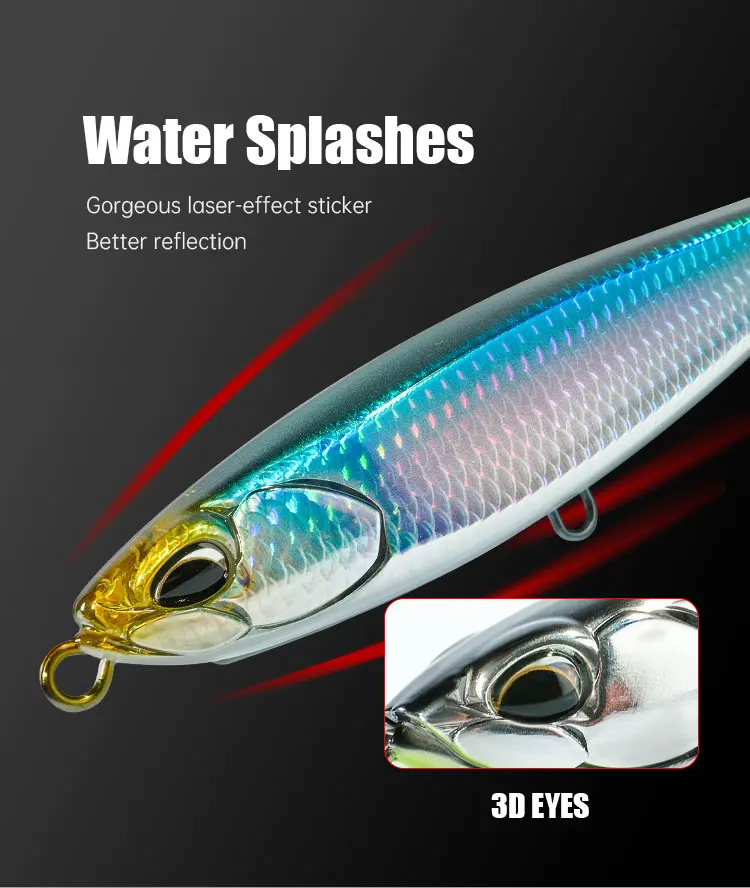 ZOZ 190mm 77g Floating Artificial Hard ABS Pencil Lure - view 14
