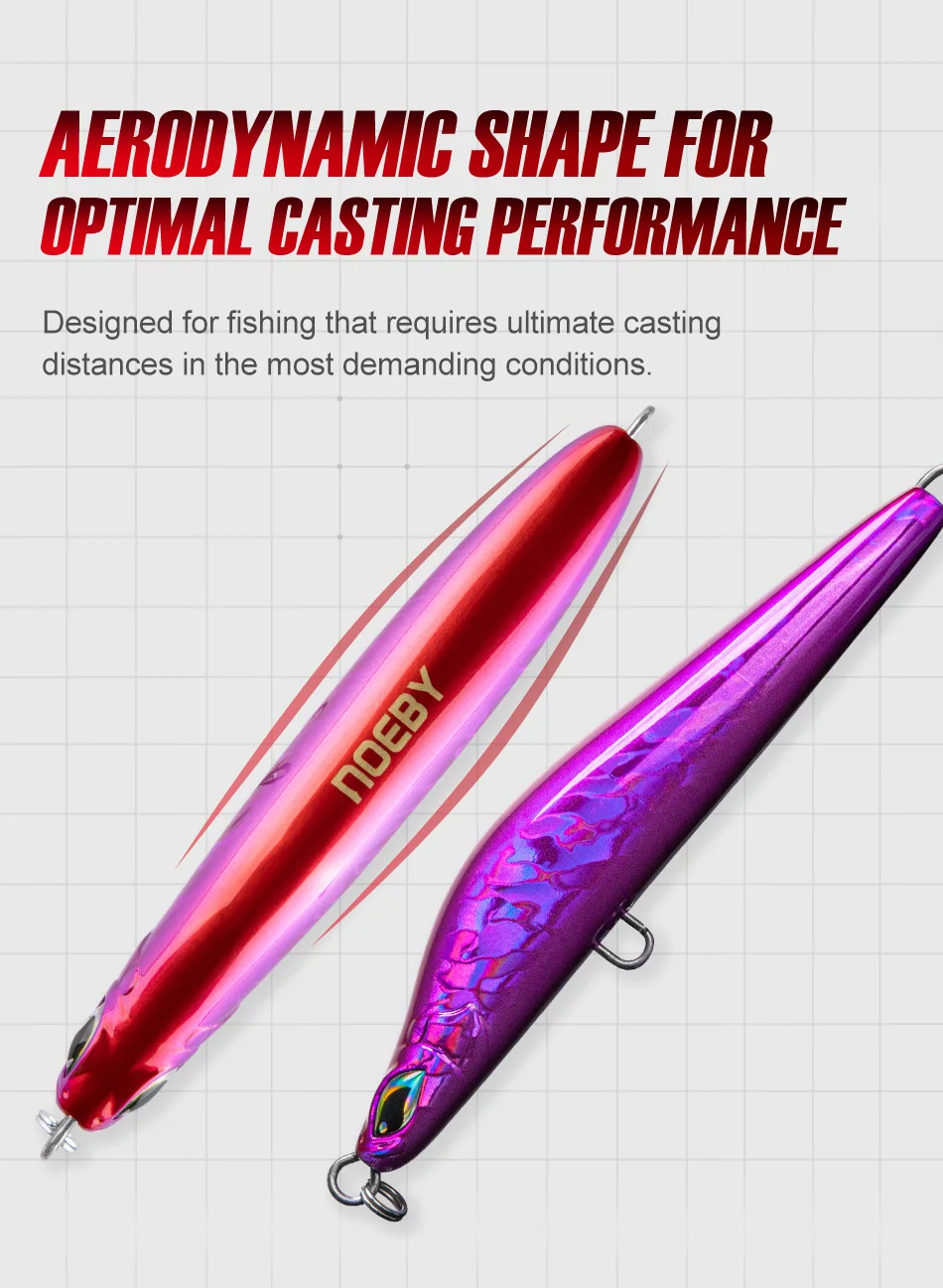 105mm 40g Saltwater Sinking Fishing Pencil Silicone Lure - view 11