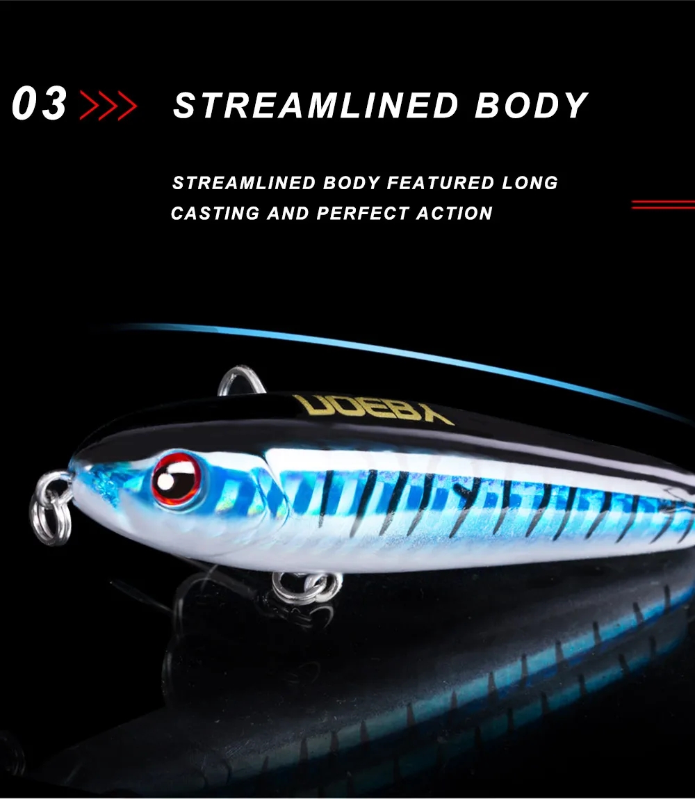 CHEERY High Quality Pencil Lure Sinking ABSPlastic Lure - view 8