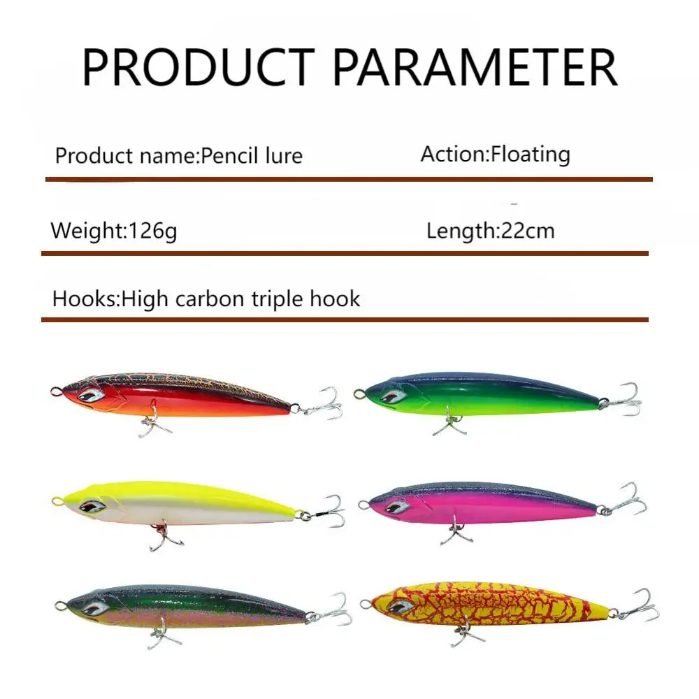 CHEERY Topwater Walk the Dog 220mm ABS Pencil Lure - view 9