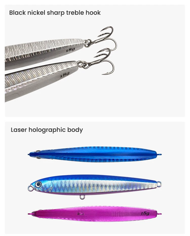 Bass Fishing Slow Sinking Minnow Swim ABS, Metal, Plastic, Various Pencil Lure - view 10
