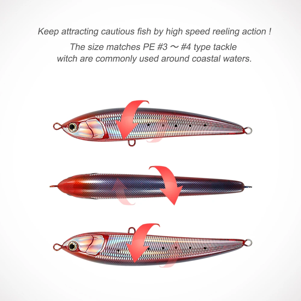 Jigging Pro 190mm 60g Hard Bait ABS Pencil Lure - view 4