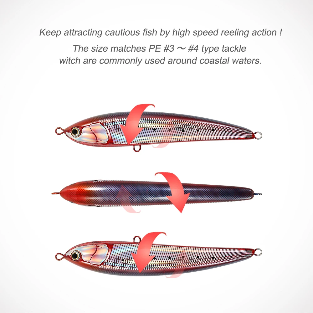 Jigging Pro 190mm 60g Hard Bait ABS Pencil Lure - view 11