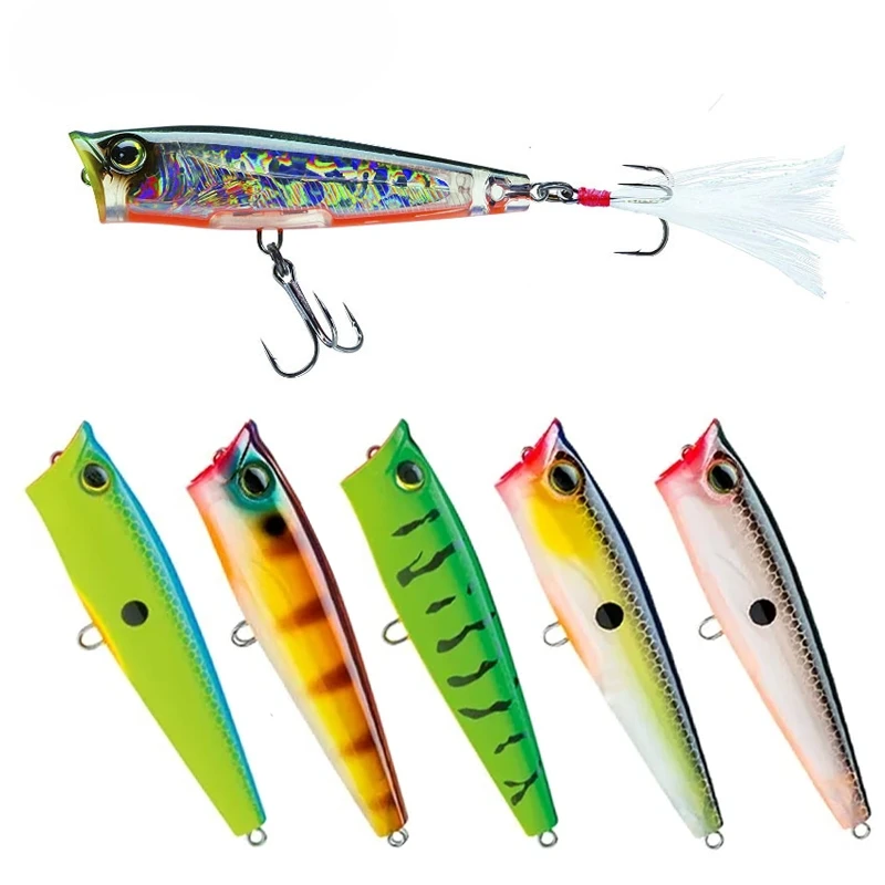 Cheery Topwater Ushpopper 3D Eyes Lure
