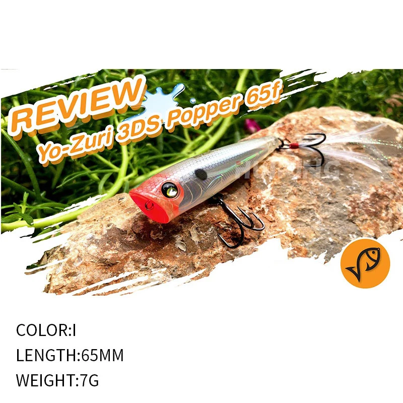 Cheery Topwater Ushpopper 3D Eyes Lure ABSPlastic Jerkbait - view 4