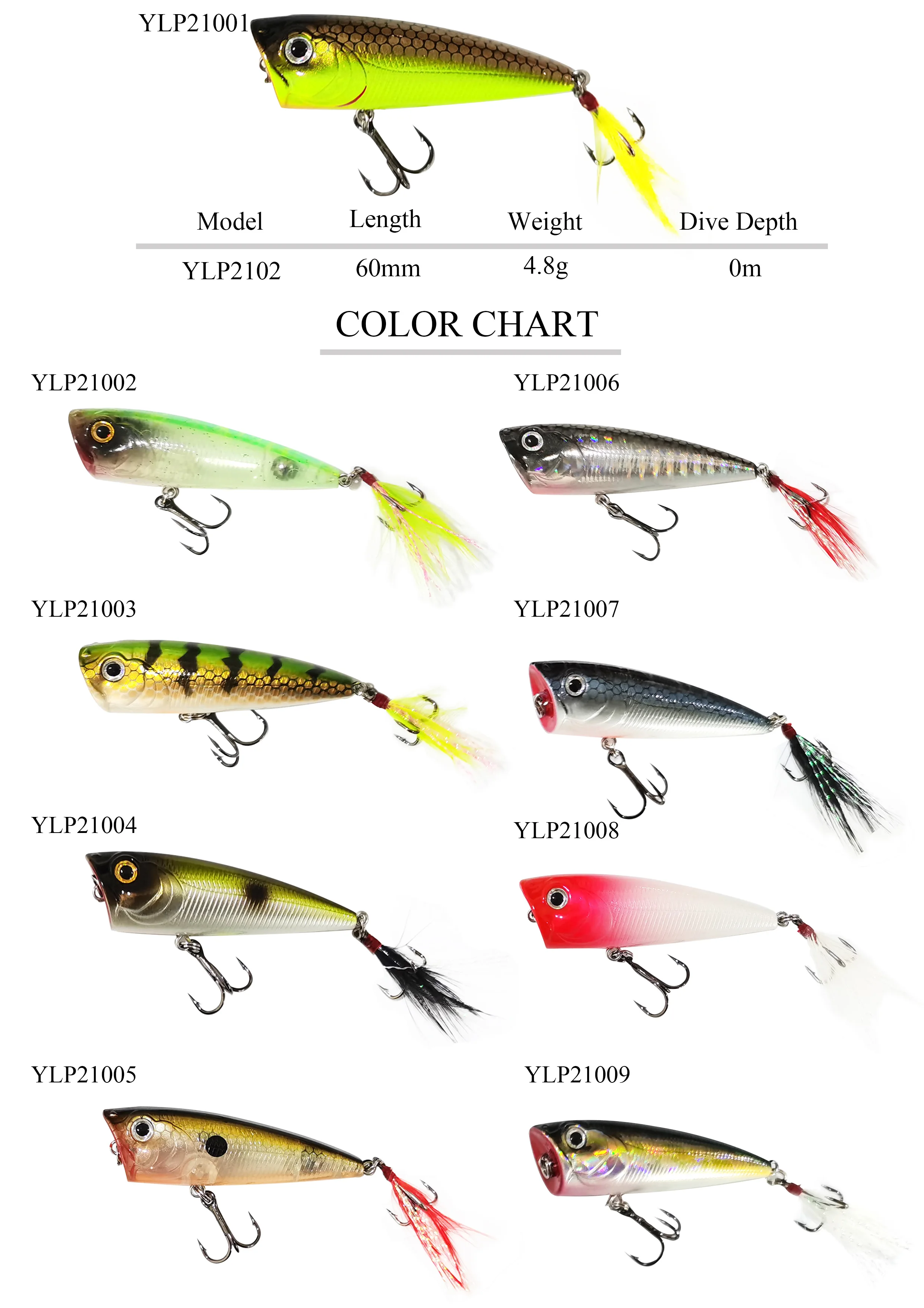 Bubble Fishing Freshwater 3D Eyes 60mm Metal, Plastic, ABS Jerkbait - view 7