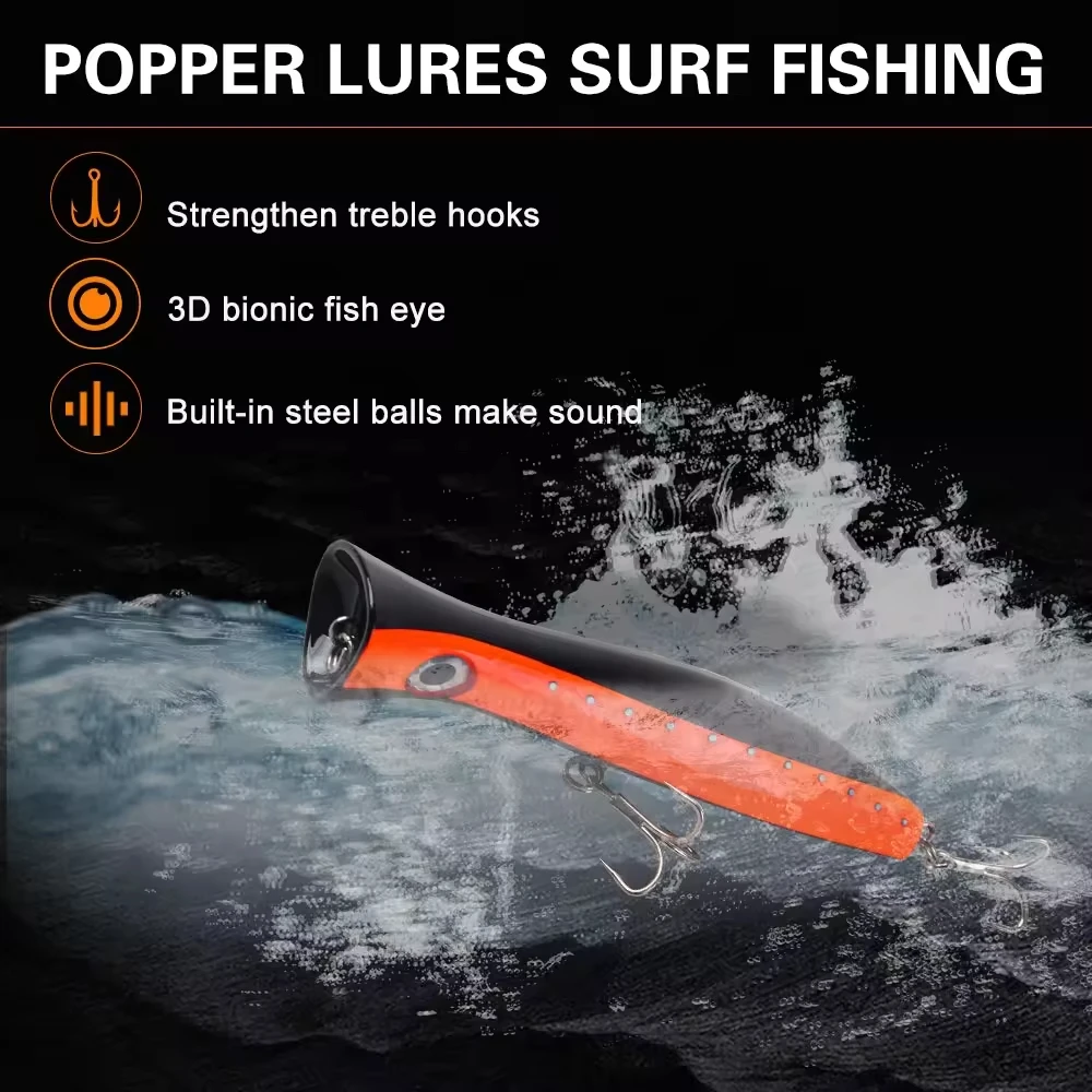 Cheery New OEM Topwater Popper Lure ABSPlastic Popper Lure - view 6