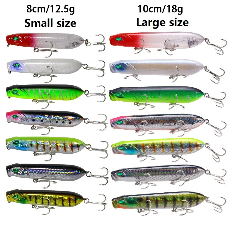 Premium Topwater Popper Bass Fishing Lure Silicone Multi-Species Lure - view 8