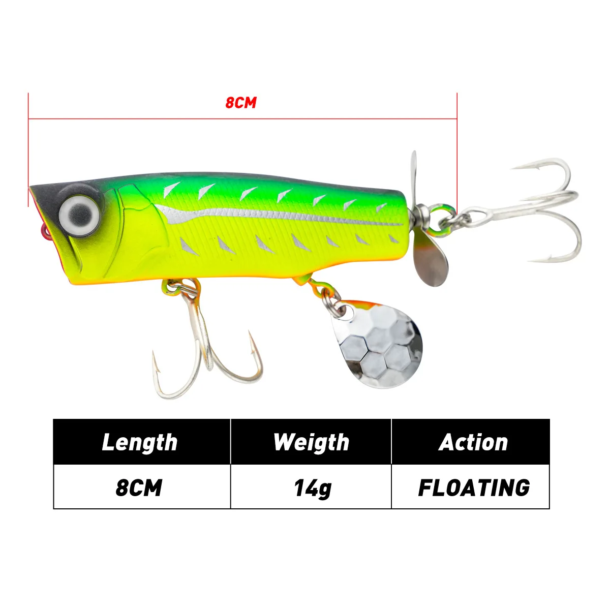 Cheery Long Range Floating Water Wave ABS Lure Kit - view 2