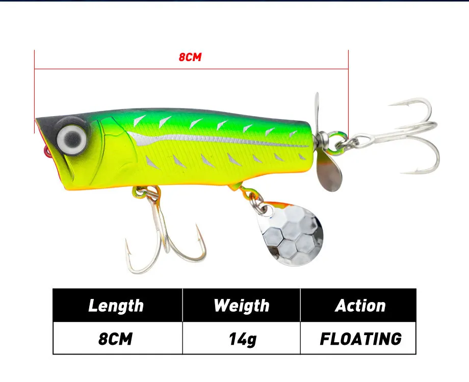 Cheery Long Range Floating Water Wave ABS Lure Kit - view 11
