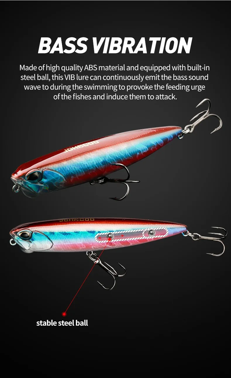 Cheery High Quality 65mm 14g Pencil ABS, Plastic Hard Lure - view 12