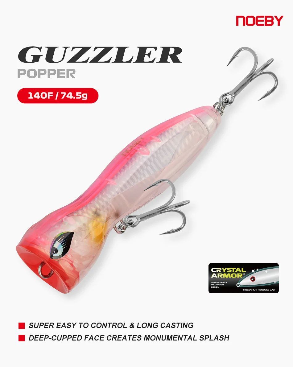 NOEBY Offshore Inshore Fishing Popping Lures ABS Hard Lure - view 7