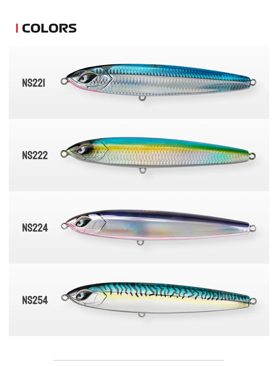 NOEBY Offshore Inshore Fishing Popping Lures ABS Hard Lure - view 17