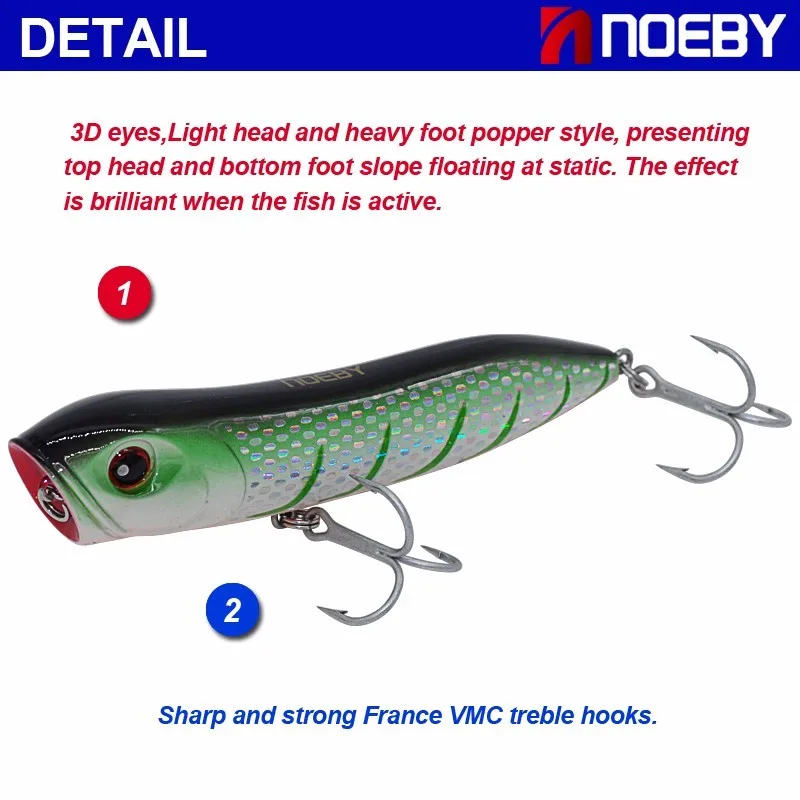 CHEERY Free Fishing Tackle Samples Top Metal Popper Lure - view 8